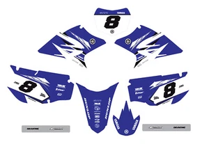 YAMAHA  TTR 230 Blue Factory Graphic Decal Sticker Kit  Fits 2005-2023 Thick MX - Picture 1 of 5