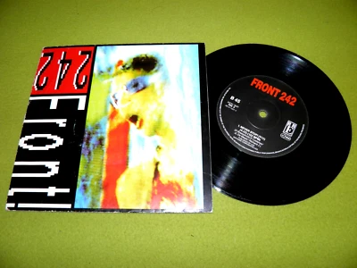 Front 242 - Never Stop! - RARE 1989 IMPORT "Red Rhino Europe RRE 8" - 7" 45 NM - Image 1 of 2