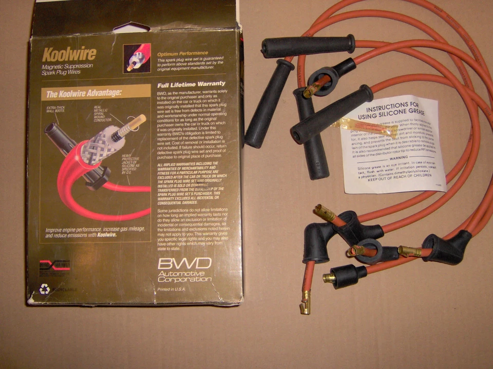 Juego de cables de bujías de supresión magnética Bord Warner BWD CH7451 nuevo Mazda 1,6 L Foto 1 de 1