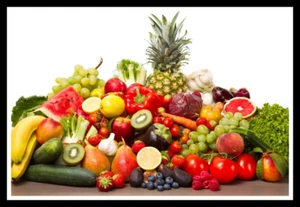 Fruit and Veg Poster Print & Unframed Canvas Prints - Picture 1 of 6