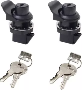 2PCS Push Button Lock Tool Box Latch For Truck Lock Golf Push Cart Plastic Press - Picture 1 of 2