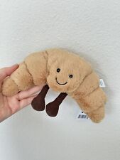 Jellycat AMUSEABLE CROISSANT [SMALL] Soft Cute Fun Novelty Bakery Plush Toy NWT