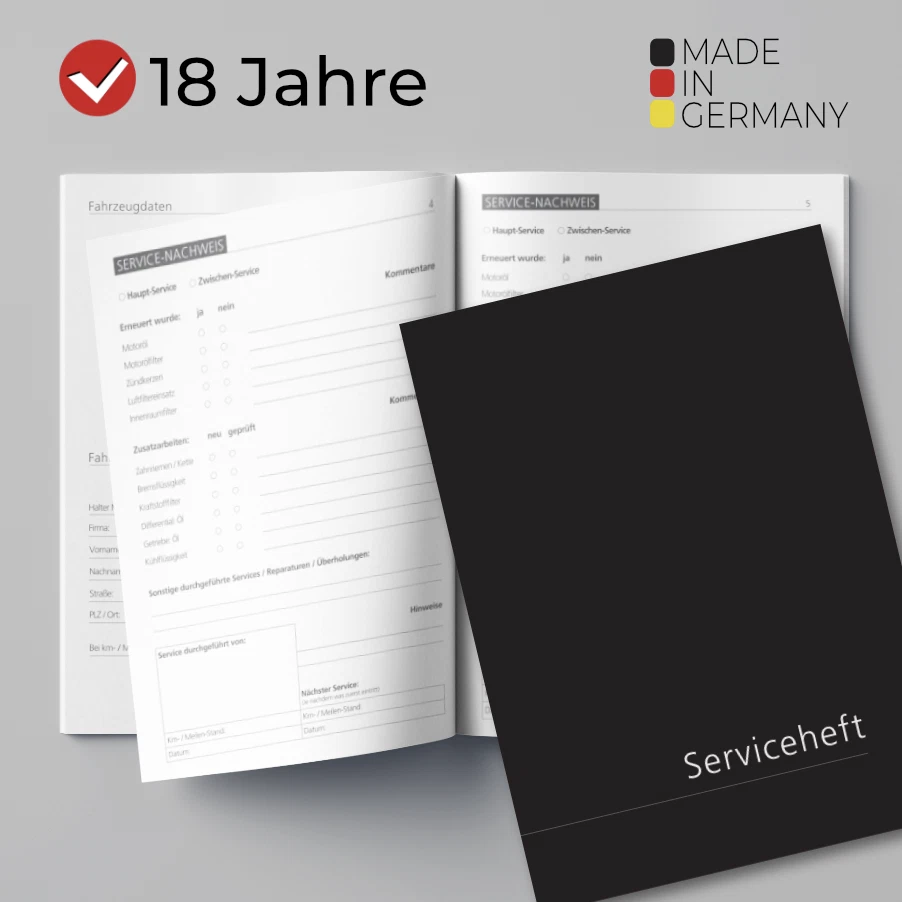 10x Edles Serviceheft Wartungsheft Scheckheft ✓ universal & NEU ✓ VORTEILSPACK - Bild 1 von 4