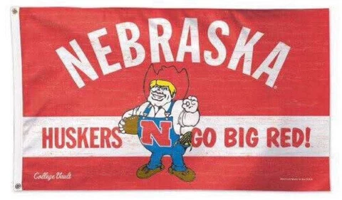NEW 3x5ft NEBRASKA CORNHUSKERS GO BANNER FLAG.  free shipping usa seller!!! Cover