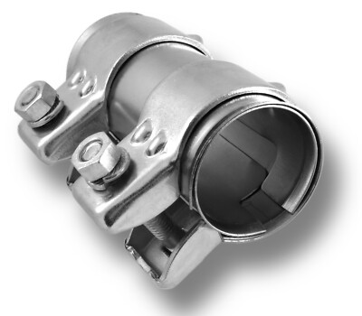 2x Auspuff U-Klemmen 38mm Edelstahl - Für Endrohr & Schalldämpfer Montage