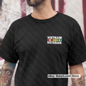 Proud Vietnam Veteran T Shirt Never Forget US Military Viet Nam War T-shirt Mens - Picture 1 of 14