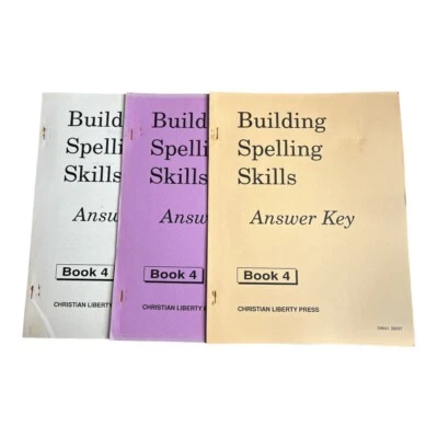 Building Spelling Skills Book 4 Answer Key~Christian Liberty Press~R1 03 - Image 1 of 4