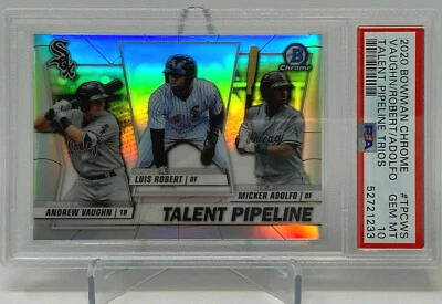 2020 Bowman Chrome  White Sox  Talent Pipeline  Luis Robert   PSA 10 - Image 1 of 4