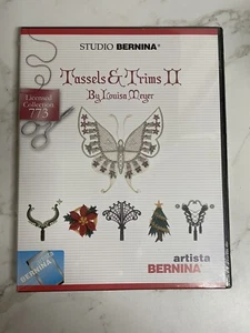 Sealed Studio Bernina TASSELS AND TRIMS II Louisa Meyer #773 Embroidery Card CD - Picture 1 of 10