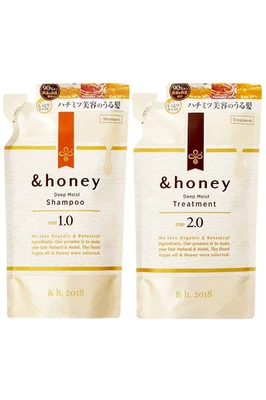 And Honey Deep Moist Shampoo Treatment Refill Set Super Moist Organic Intensive - Image 1 of 4