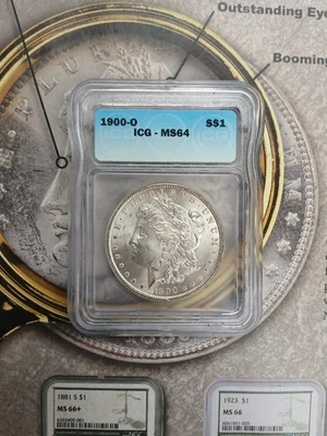 Silver 1900 O S$1 ICG MS64 Morgan Dollar    TP-9692 - Image 1 of 2