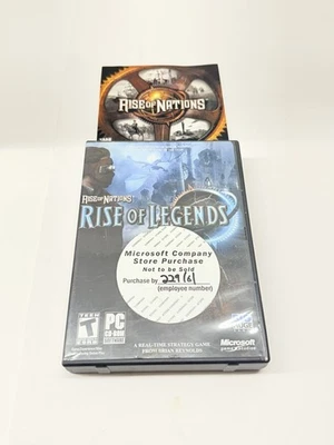 Rise of Nations & Rise of Legends Lot Of 2 RTS PC Games 2006 Complete - Image 1 of 4