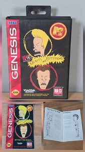 Beavis and Butthead Sega Genesis Box and Manual Only - Picture 1 of 9