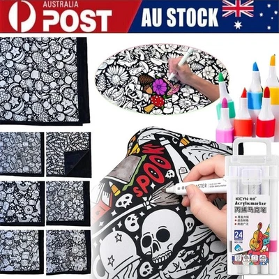 DIY Coloring Blanket,Color Your Own Blankets,Customizable Blanket You Can Color - image 1 of 4