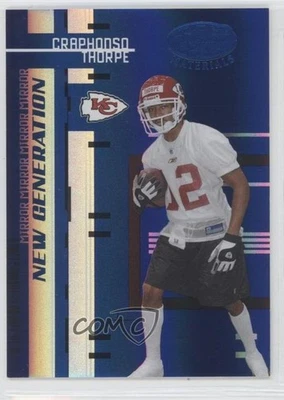 2005 Leaf Certified Materials Mirror Blue /50 Craphonso Thorpe #174 Rookie RC - Image 1 of 2