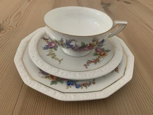 Rosenthal Maria Samara 3-teiliges Gedeck mit Goldrand ✨ Teetasse ca. 1928 - Bild 1 von 3