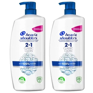 Head & Shoulders 2in1 Classic Clean Anti-Schuppen Shampoo Conditioner Pack 2x 1L - Bild 1 von 9