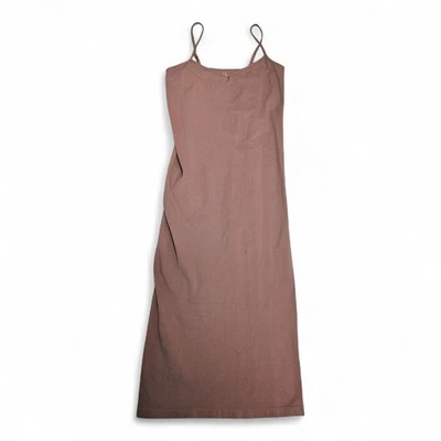Free People Tan Slip Chemise, Correa de Espagueti, Talla M Foto 1 de 4