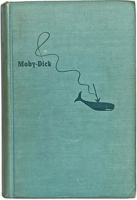 MOBY DICK antique ILLUSTRATED whaling ship HERMAN MELVILLE harpoon WHALE FISHING - Image 1 of 4