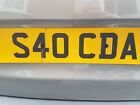 S40 CDA Personalised car registration plate private number UK. SEE DESCRIPTION .