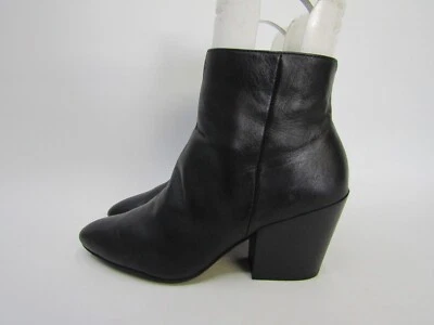 Dolce Vita 女式 7.5 码黑色皮革拉链踝靴时尚靴 — 第 1/4 张图片