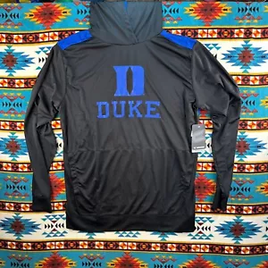 Sudadera con Capucha Pullover Colosseum Duke Manga Larga Atlética Negra Azul Para Hombre L - Imagen 1 de 8