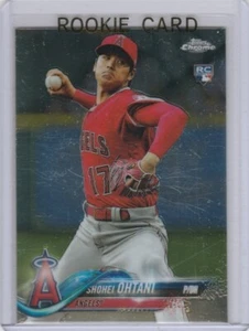 Tarjeta de novato Shohei Ohtani 2018 Topps Chrome Update ANGELS béisbol radiocontrol japonés - Imagen 1 de 2