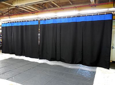 Lot Of (2) Stage Curtain/Backdrop, 10 H X 15 W, Non-FR, Black W/ Accent Color • 402.95€