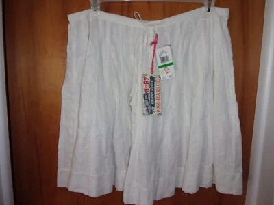 FALDA POLO MUJER RALPH LAUREN MARCA ALGODÓN BLANCO NUEVA CON ETIQUETAS TALLA GRANDE Foto 1 de 4
