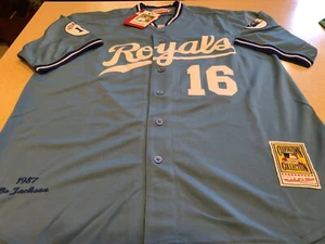 Mitchell & Ness Cooperstown Collection 1987 Royals Bo Jackson Jersey - Mens XL - Picture 1 of 6