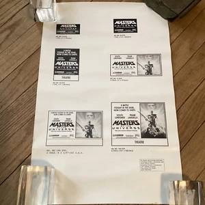 Original 1987 Masters Of The Universe 12”x17” Movie Newspaper Advertising Slick - Picture 1 of 8
