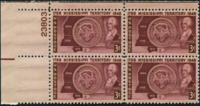 UNITED STATES OF AMERICA 1948 3c maroon SG952 mint MNH USA - Image 1 of 2
