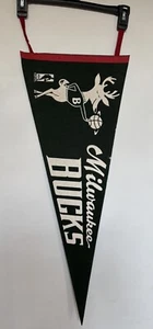 1969 Milwaukee Bucks NBA Basketball Felt Pennant Vintage (29.5" x 12") - Picture 1 of 6