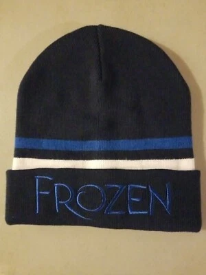 Gorro tejido congelado azul con rayas blancas Disney Frozen Foto 1 de 3