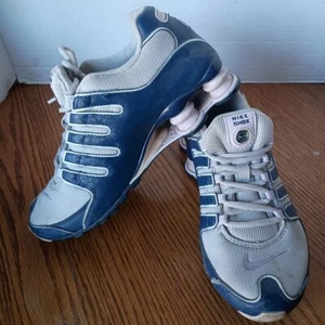 Nike Womens Shox NZ EU - 488312 054 - Dusty Grey / Brave Blue - Size: 6.5 - RARE - Picture 1 of 11