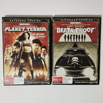 Grindhouse | Planet Terror + Death Proof DVD Region 4 Tarantino Rodriguez - image 1 of 4