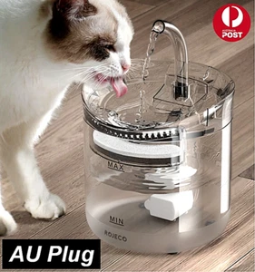 Electric Pet Water Fountain Automatic Sensor Dog Cat Drinking Dispenser Filter - Bild 1 von 17