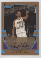 2003-04 Bowman Signature Gold /99 Ime Udoka #112 Rookie Auto RC