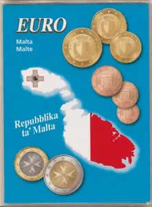 Lindner Einsteckfolder f. Euro-KMS Malta - Bild 1 von 3