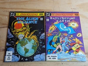 Invasion #1 2 KEY ISSUES - DC Comic Book Set 1-2 Mini Series Todd McFarlane  - Picture 1 of 12