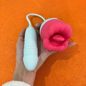 Women Licking Tongue Vibrator Clitoral Sucking Nipple Vagina Stimulator Sex Toy - Picture 1 of 24