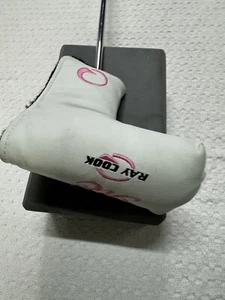 Ray Cook M-1 Rechtshänder Putter mit weißem und rosa Headcover - Bild 1 von 14