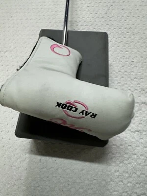 Ray Cook M-1 Right Handed Putter with White and Pink Headcover - Image 1 of 4