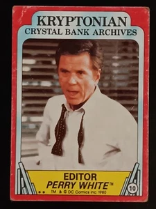 1980 Topps Superman II Editor Perry White - Kryptonian Crystal Bank Archives #10 - Picture 1 of 2