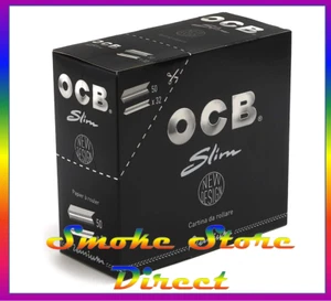 OCB - Black Kingsize Slim Papers - Picture 1 of 4