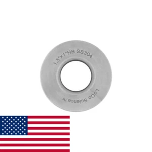 1.5" x 1" Tri Clamp Rubber Hose Adapter SS304 LoCo Science!! - Picture 1 of 6