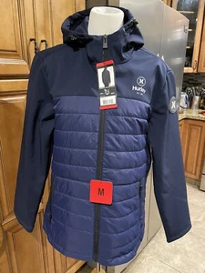 Hurley Kapuzenjacke Herren mittelgroßer Reißverschluss blau neu mit Etikett - Bild 1 von 8