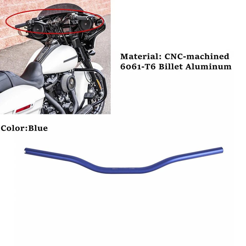 1 Inch Diameter Standard Club Moto Style Handlebar For Harley Softail Street Bob - Image 1 of 4