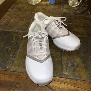 NIKE AIR GOLFING SADDLE OXFORDS GREY AND WHITE PLAID SIZE 4.5 - Picture 1 of 6