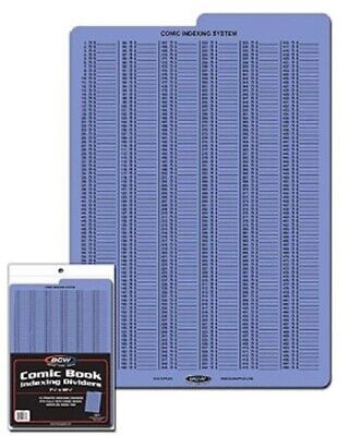 Cas Of 200 BCW Tabbed Blue Comic Book Indexing Dividers • 148.29£